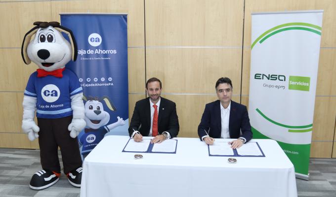 Firma de Alianza Caja de Ahorro y ENSA Servicios